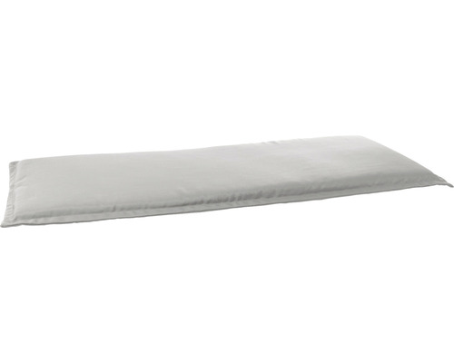 Bank Auflage 2er Bankauflage 120 cm 100 % Polyester grau Rechteckiges Kissen