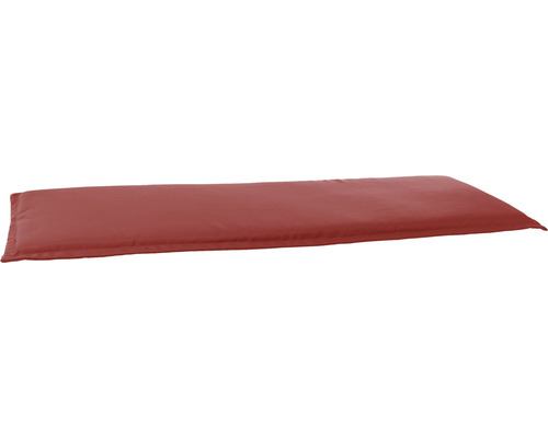 Bankauflage 3er Bankauflage 150 x 45 x 4 cm Polyester rot Auflage für Gartenbank