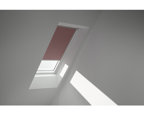 VELUX Verdunkelungsrollo uni rosenholz manuell Rahmen aluminium DKL Y87 4578S