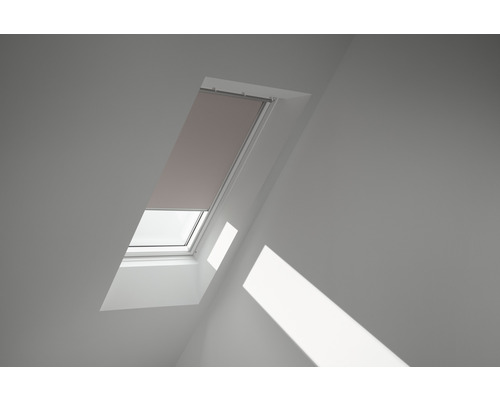 VELUX Verdunkelungsrollo uni hell-taupe manuell Rahmen aluminium DKL Y21 4580S