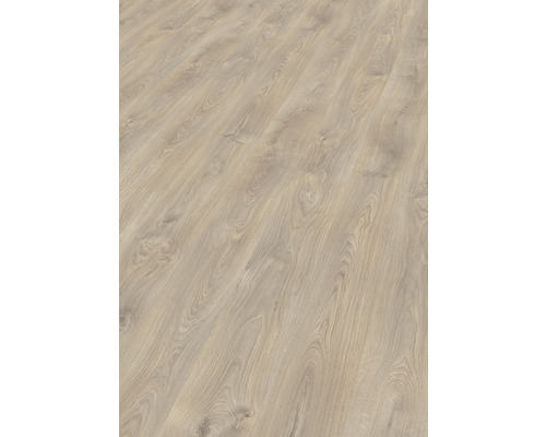 Nahaufnahme von hellem Laminatboden mit Holzstruktur