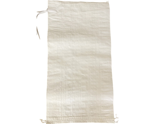 Sandsack/Gewebesack inkl. Bindeband weiß 60 x 30 cm (Pack = 1000 St)