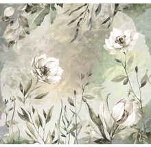 Gemälde mit Blumen und Blättern