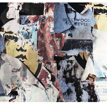 Collage aus zerrissenen Papierpostern