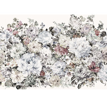 Blumenmuster Tapete mit Rosen und Pfingstrosen