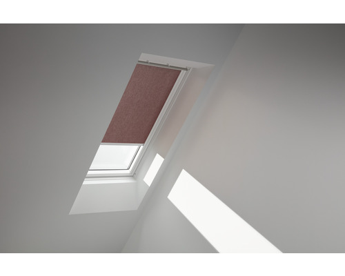 VELUX Sichtschutzrollo braun uni manuell Rahmen aluminium RFL PK06 4162S