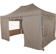 Allrounder Pavillon Siena Garden 3x4,5 m taupe HORNBACH