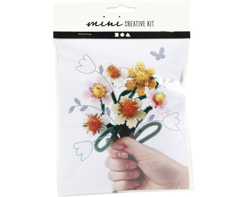 Mini-Kreativset mit Blumenstrauß zum Basteln