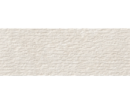 Steingut Dekorfliese Grunge Stripes Beige rektifiziert 32 x 90 x 1.05 cm