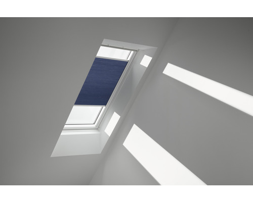 Velux Wabenplissee nachtblau uni manuell FHC C02 1156SWL Dachfenster mit geschlossenem Plissee