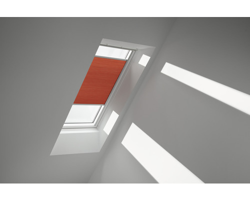 Velux Wabenplissee sanddorn uni manuell FHC M10 1167SWL Dachfenster mit halb geschlossenem Faltstore