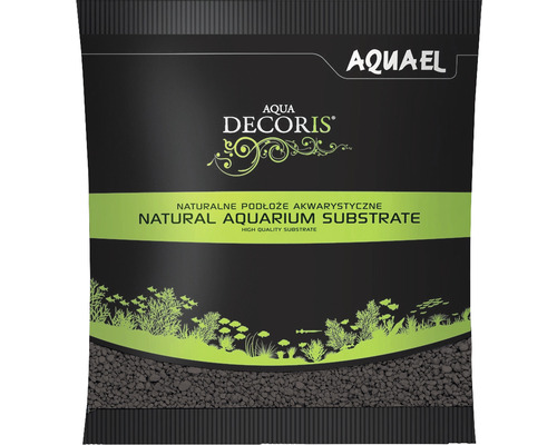 Aquarienkies AQUAEL Aqua Decoris 2-3 mm 1 kg schwarz Verpackung Aqua Decoris natürliches Aquariensubstrat
