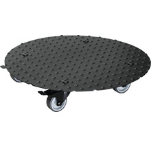 Pflanzenroller Wagner Ø 38 cm H 7,5 cm Metall schwarz