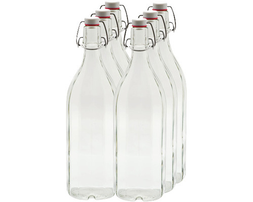 Flasche, Vorratsflasche 1L 6 Stk inkl. Bügelverschluss Flasche, Vorratsflasche 1L 6 Stk inkl. Bügelverschluss