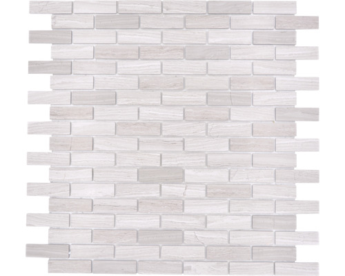 Natursteinmosaik Selbstklebend SAM 4NM72 Marmor grau 30x30,5 cm-0