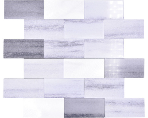 Vinyl Mosaik Selbstklebend SAM 5SW59 grau 28,8x29,4 cm Mosaikfliesen aus Naturstein