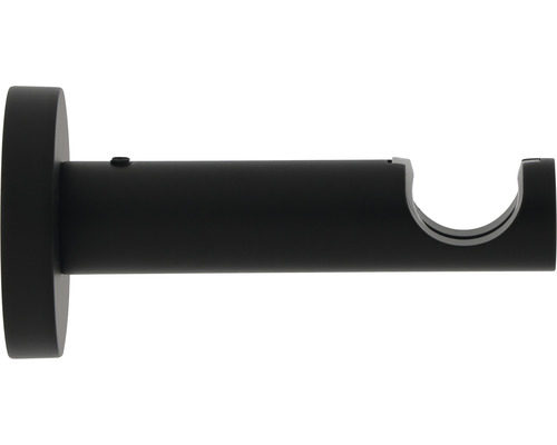 Wandträger 1-läufig für Premium Black Line schwarz Ø 20 mm 8 cm lang 1 Stk.