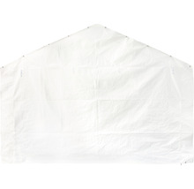 Seitenteil Set für Zelt 400 x 800 cm weiß besteht aus 2 Seitenteile je ca. 795 x 195 cm und 2 Giebelseitenteile ca 395 x 295 cm