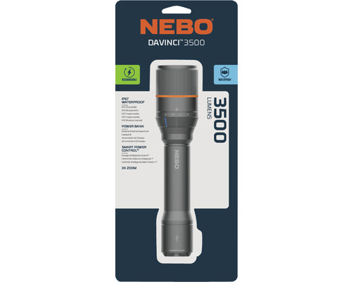 ZOREI LED-Taschenlampe – 3500 Lumen, 500 M Reichweite, Wiederaufladbar, IP65 Wasserdicht
