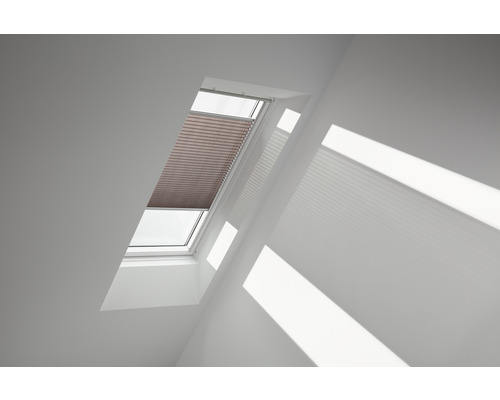 Velux Plissee-Faltstore manuell mocca gepunktet FHL MK04 1276S