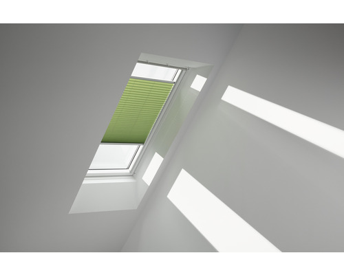 Velux Plissee-Faltstore manuell moosgrün uni FHL MK06 1280S