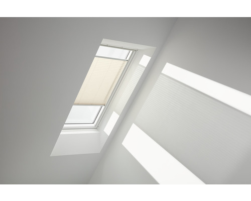 Velux Plissee-Faltstore manuell champagner uni FHL Y97 1283S