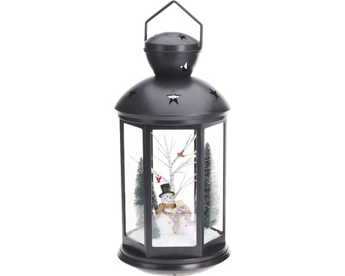 Mini Schneemann-Laterne Mit Hut Und Schal – Süße Weihnachts-Tischdekoration Für Winter & Partys | Kunststoff Mit Strick-Accessoires