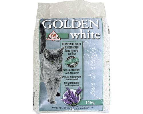 Katzenstreu Golden white mit Lavendelduft 14 kg