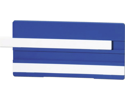 Bezeichnungsschild Simplex 100 x 50 mm zum Beschriften mit 2 Leerleisten weiß F55103 Etikettenhalter zur Regalkennzeichnung