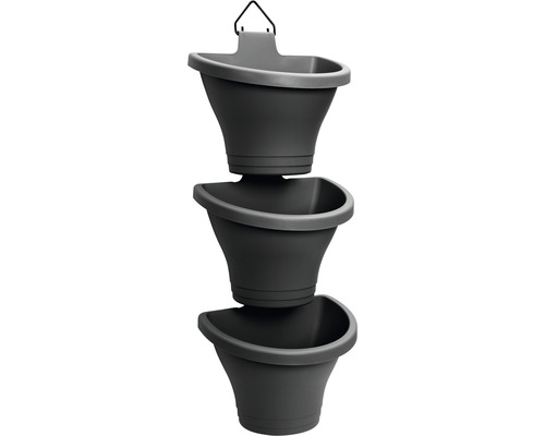 Dreistufiger Pflanztopf zum Aufhängen für den Garten