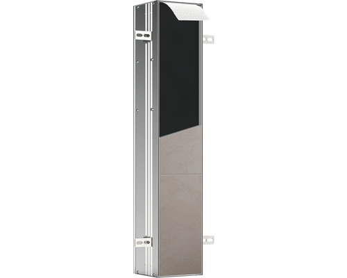WC-Modul emco asis plus Unterputz Entnahme oben 803 mm Anschlag rechts 975611011 Vorwandelement mit Montagegestell und Fliesen