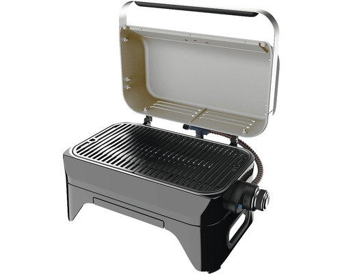 Gasgrill mit geöffnetem Deckel