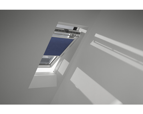 Velux Plissee-Faltstore solarbetrieben nachtblau uni FSC PK10 1156SWL-0
