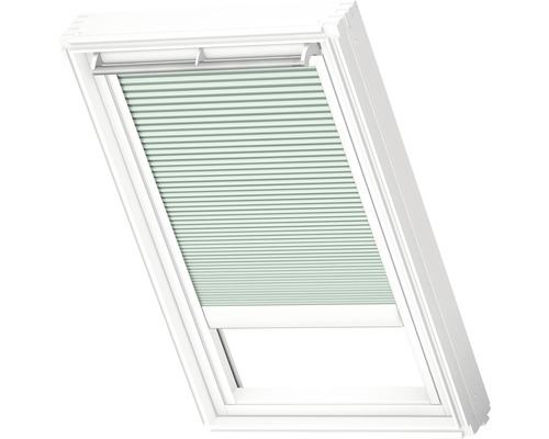 Velux Plissee-Faltstore solarbetrieben blassgrün uni FSC PK04 1168SWL