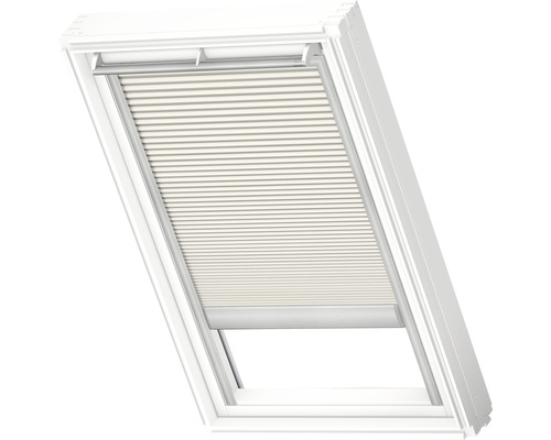 Velux Plissee-Faltstore solarbetrieben lichtgrau uni FSC C06 1172SWL