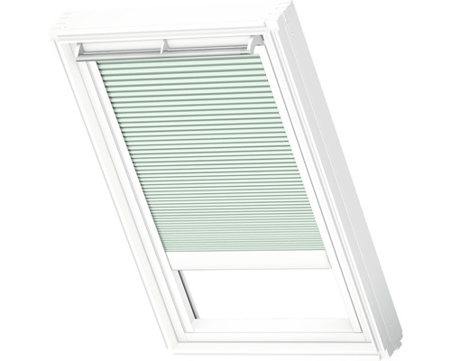 Velux Wabenplissee-Faltstore elektrisch blassgrün uni FMC U10 1168S