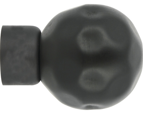 Endstück gehämmerte Kugel für Loft Black Line schwarz Ø 28 mm 1 Stk.
