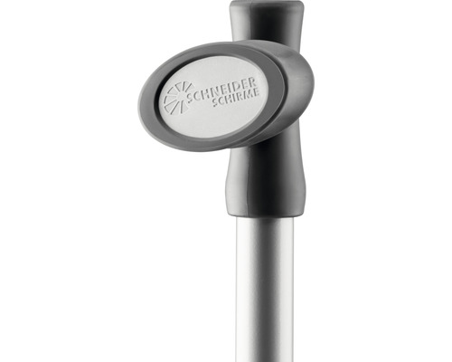 Schneider Schirme Logo auf einem Sonnenschirm