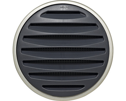 Variables Lüftungsgitter Aus Aluminium, Natur – DN 145 Für Rohre 80–125 Mm, Mit Insektenschutz & Klemmverschluss, 110 Cm² Luftdurchlass