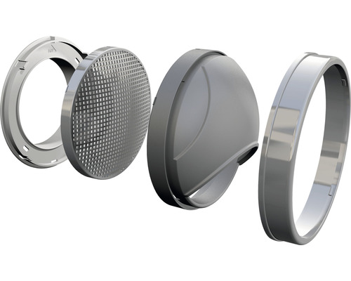 Explosionsansicht eines runden Tellerventils