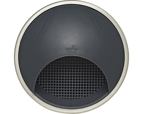 Runder Bodeneinbaustrahler mit Gitterabdeckung