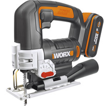 Akku-Pendelhubstichsäge WORX 20V 80mm WX543, inkl. Koffer, 1 x 2Ah Akku und 1 Schnellladegerät