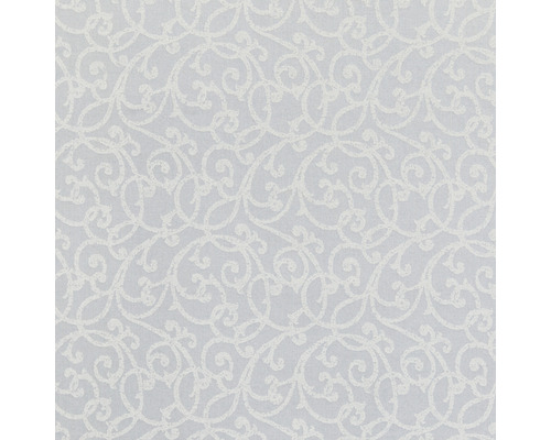 Tischdecke Barock silber-weiß oval 160x220 cm
