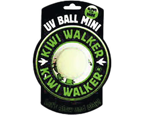 Hundespielzeug Kiwi Play Glow Ball Mini transparent 6 cm