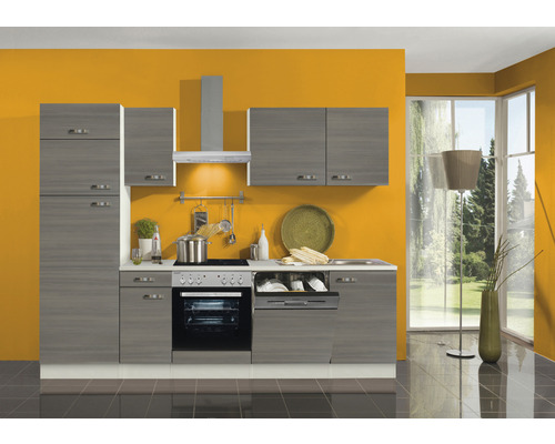 mit | HORNBACH Optifit Vigo156 Küchenzeile Frontfarbe Geräten cm 270