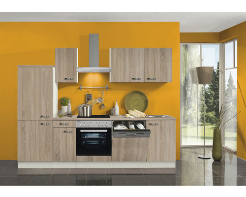 Optifit Küchenzeile mit Geräten Padua257 270 cm | HORNBACH