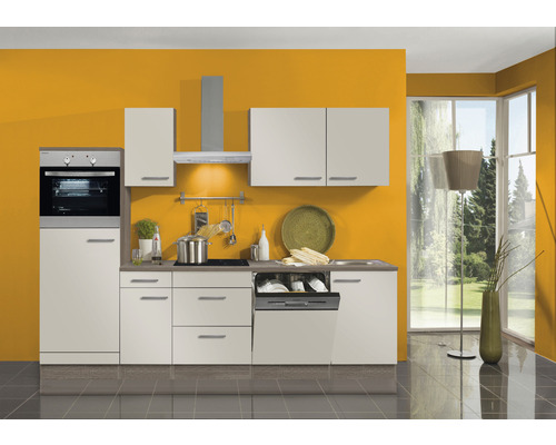 Küchenzeile | Frontfarbe cm HORNBACH Arta288 Optifit mit Geräten 270