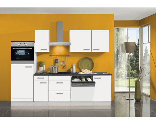 Küchenzeile cm Geräten mit 270 HORNBACH Oslo214 Optifit | Frontfarbe