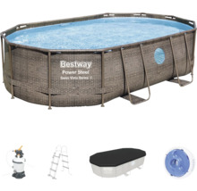Bestway Power Steel Swim Vista Series II Pool-Set mit Zubehör