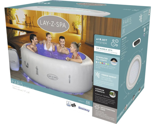 Verpackung Lay-Z-Spa Paris aufblasbarer Whirlpool